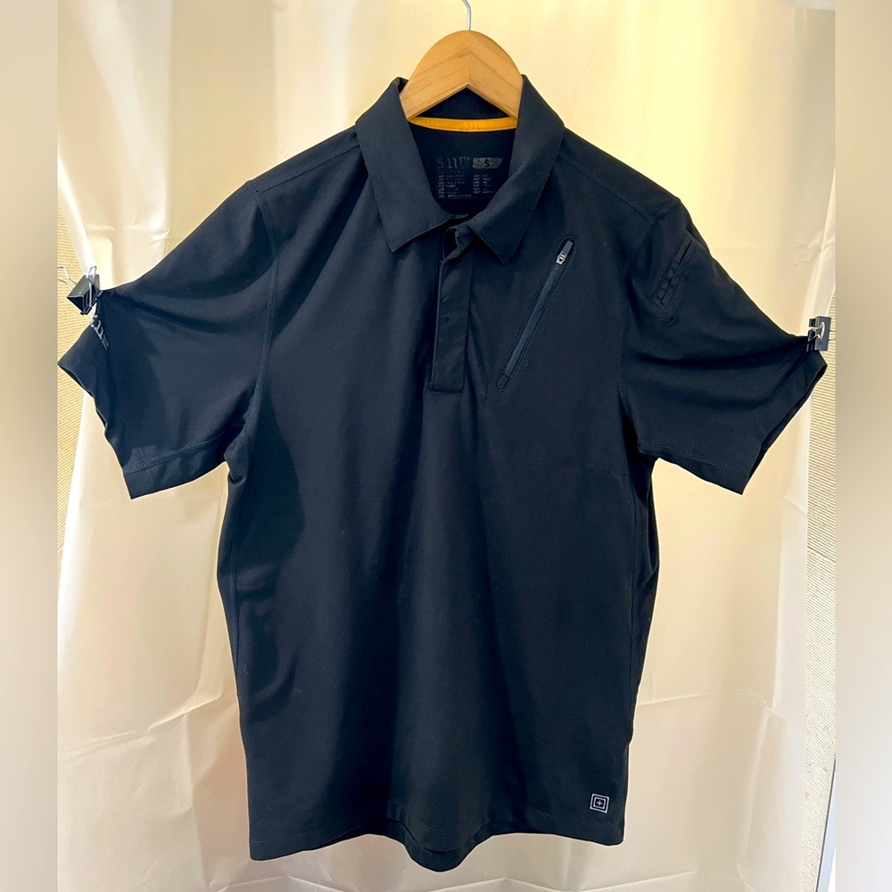 5.11 Tactical Black Polo style short sleeve shirt - size Small